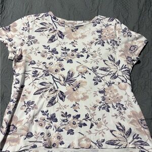 Talbots Floral Print Women's Top Size Larfe